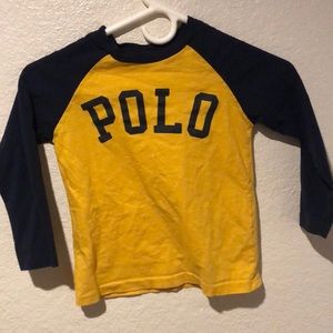 Polo Ralph Lauren Boys Yellow Navy Boys Shirt